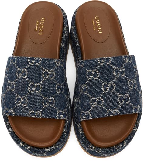 how are gucci slides made|Gucci slides denim.